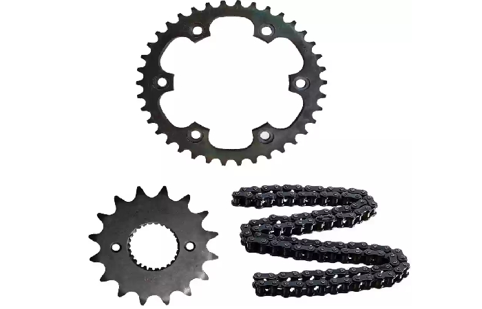 Chain Sprocket Kit Compatible with Royal Enfield New Classic Reborn 350cc & Meteor 350cc, Hunter 350cc